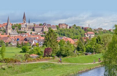 Direkt am Diemelradweg liegt Warburg, das "westfälische Rothenburg". | © Foto: djd/Warburg Touristik