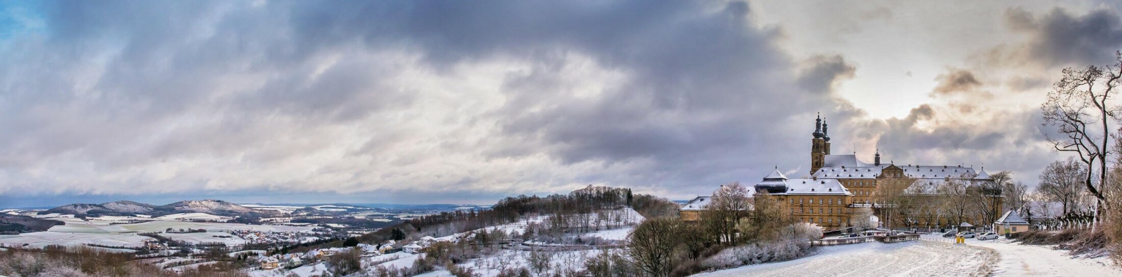 Kloster Banz Winter | © Foto: djd/Tourismusregion Obermain•Jura