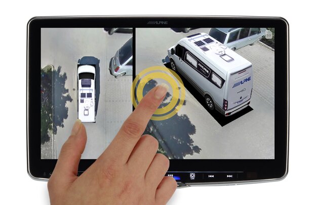 Alpine 360 Grad-HD-Kamera-System HCS-T100 mit Touchbedienung | © Foto: ALPS ALPINE Europe GmbH