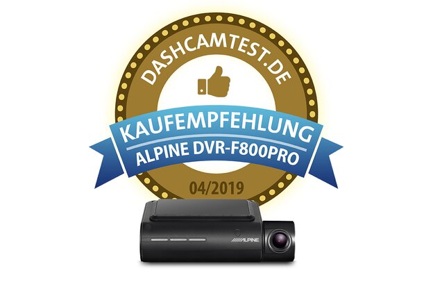 Dashcamtest.de Alpine DVR-F800Pro | © ALPS ALPINE Europe GmbH