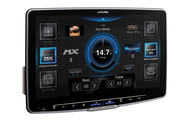 Alpine Halo11 Soundeinstellungen | © ALPS ALPINE Europe GmbH