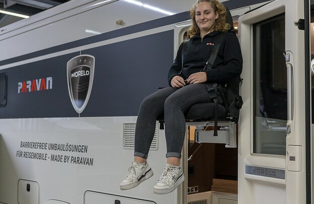 Von Paravan behindertengerecht umgebauter Morelo auf der CMT 2024. | © Foto: Autoren-Union Mobilität/Paravan