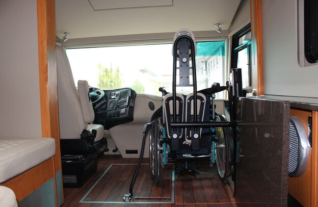 Von Paravan behindertengerecht umgebautes Reisemobil. | © Foto: Autoren-Union Mobilität/Paravan
