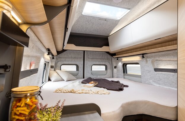Hobby Maxia Van 680 Bett | © Foto: Autoren-Union Mobilität/Hobby