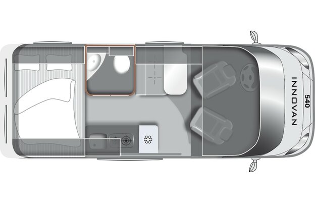 LMC Innovan 540 Grundriss | © Foto: Autoren-Union Mobilität/LMC