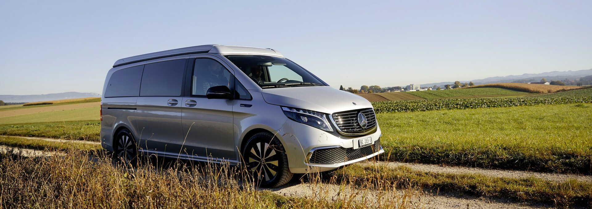 Mercedes-Benz EQV mit Campingausbau der Sortimo Walter Rüegg AG aus der Schweiz. | © Foto: Autoren-Union Mobilität/Mercedes-Benz
