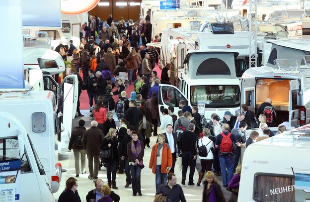 Rund 1200 Freizeitfahrzeuge werden auf der CMT präsentiert | © Landesmesse Stuttgart GmbH