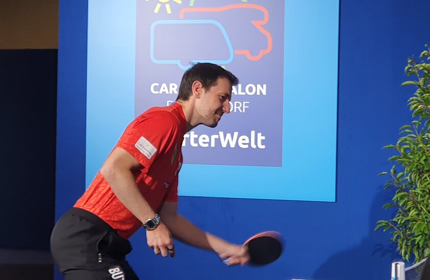 Timo Boll - Caravan Salon Düsseldorf  | © Foto: S. Eilenlehner
