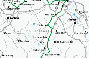 Karte Via Erlebnisraum Römerstraße | © Ferienstrassen.info