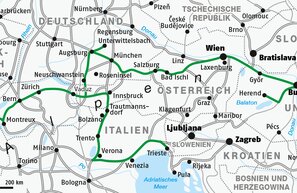 Karte Sisi-Straße | © Ferienstrassen.info