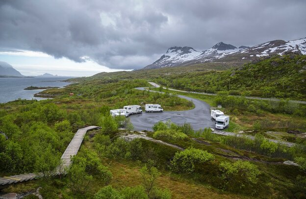 Austenesfjorden Rastplatz | © Landschaftsarchitekt Landskapsfabrikken Inge Dahlmann, Foto: Steinar Skaar Statensvegvesen