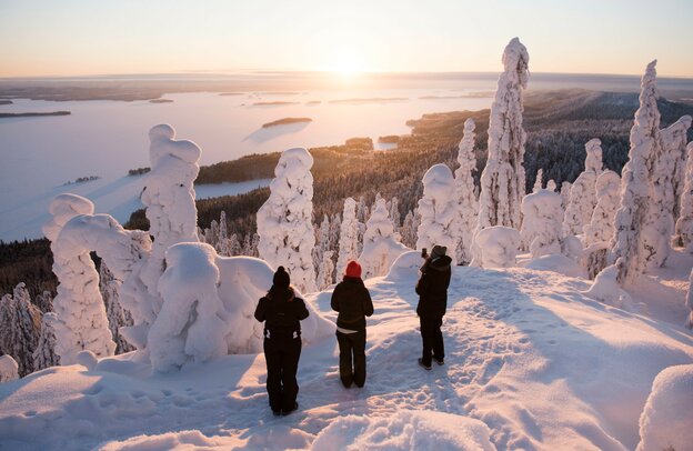 Skifahren im Koli Nationalpark Finnland | © Foto: Jussi Helttunen, Visit Finland